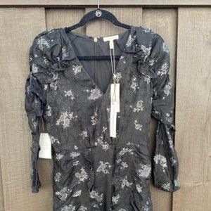 Rebecca Taylor silk dress with print , size 6 , never been worn